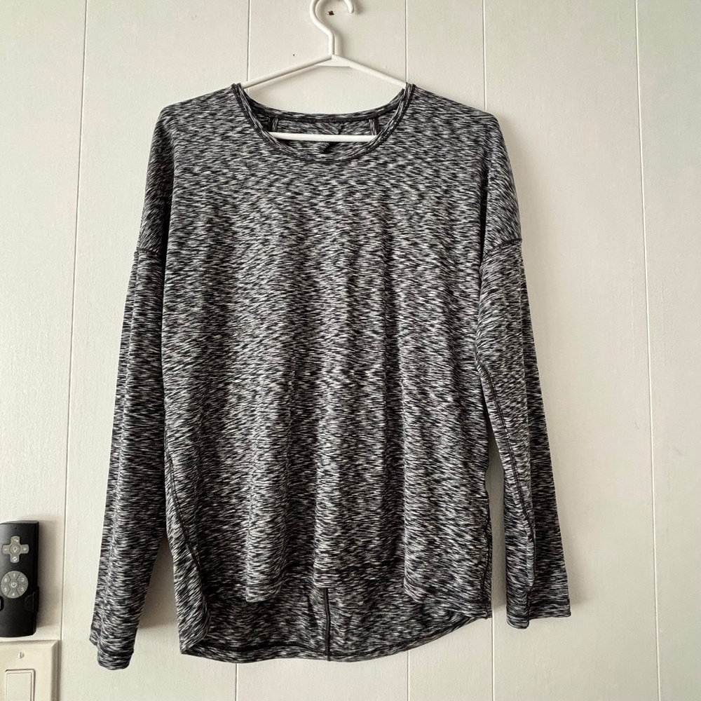 Lululemon Get Set long sleeve spaced out space dye open back unknown sz (8/10?)